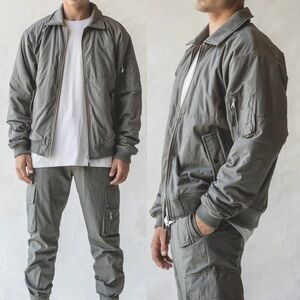 New Zanerobe Militat Bomber Jacket Moss Size Medium Military Oversized Fit‎ Coat